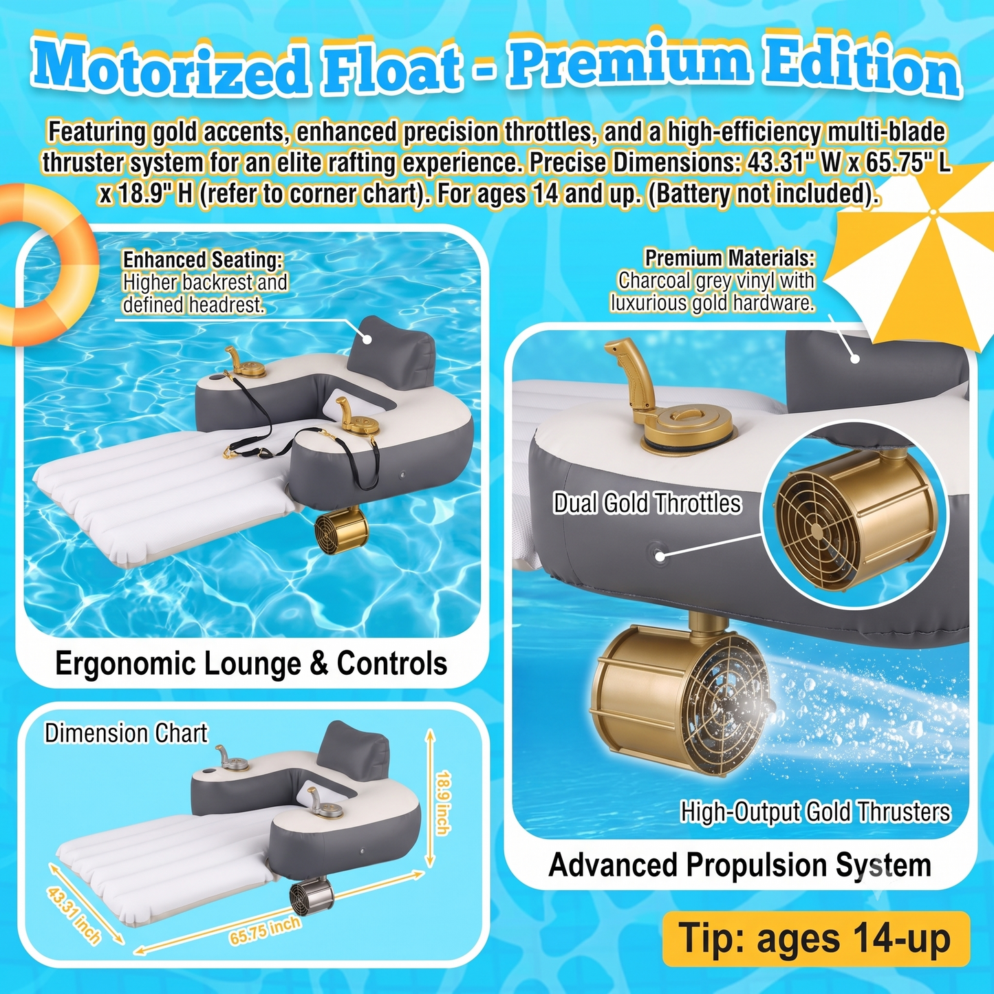 ChillFloat Freedom™ – Motorized Floating Chair